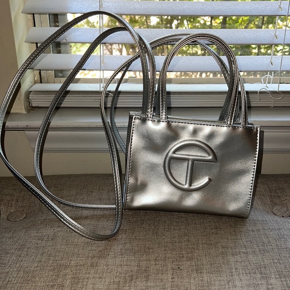 Telfar mini silver bag - Picture 1 of 5